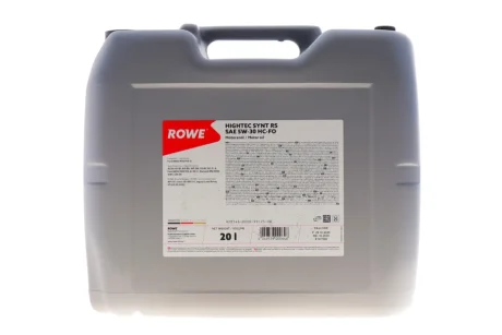 Олива моторна 5W30 HIGHTEC SYNT RS HC-FO (20L) (WSS-M2C913-D/ILSAC GF-3/-4/RN 0700/18-1811 S1/STJLR.03.5003) ROWE 20146-0200-99