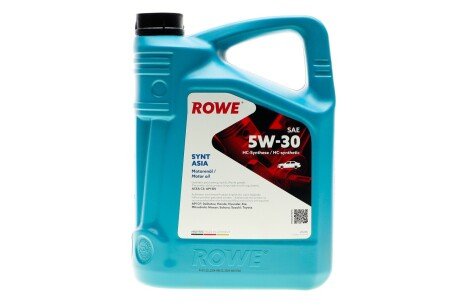 Олива моторна HIGHTEC SYNT ASIA SAE 5W-30 (5 L) ROWE 20245-0050-99