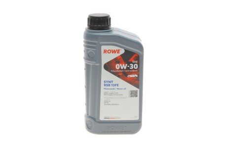 Моторное масло HIGHTEC SYNT RSB 12FE SAE 0W-30 (1 L) ROWE 20305-0010-99