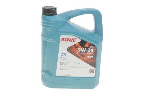 Олива моторна HIGHTEC SYNT RS D1 SAE 5W-20 (5 L) ROWE 20342-0050-99