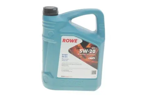 Моторное масло HIGHTEC SYNT RS D1 SAE 5W-20 (5 L) ROWE 20342-0050-99
