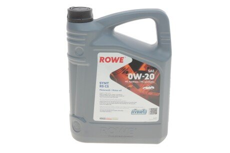 Олива моторна HIGHTEC SYNT RS C5 SAE 0W-20 (4 L) ROWE 20379-0040-99