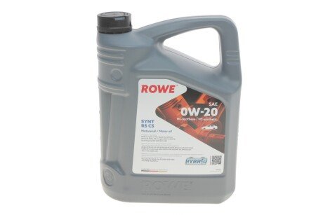 Олива моторна HIGHTEC SYNT RS C5 SAE 0W-20 (5 L) ROWE 20379-0050-99