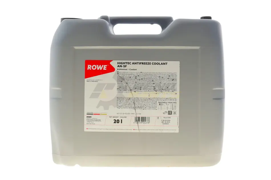 Антифриз (красный) G12 HIGHTEC ANTIFREEZE COOLANT AN-SF (20L) (концентрат) ROWE 21013-0200-99 (фото 1)