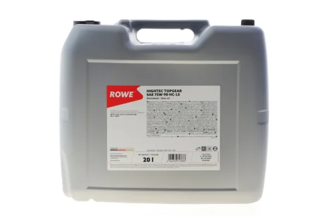 Масло трансмиссионное HIGHTEC TOPGEAR SAE 75W-90 HC-LS (20 L) ROWE 25004-0200-99