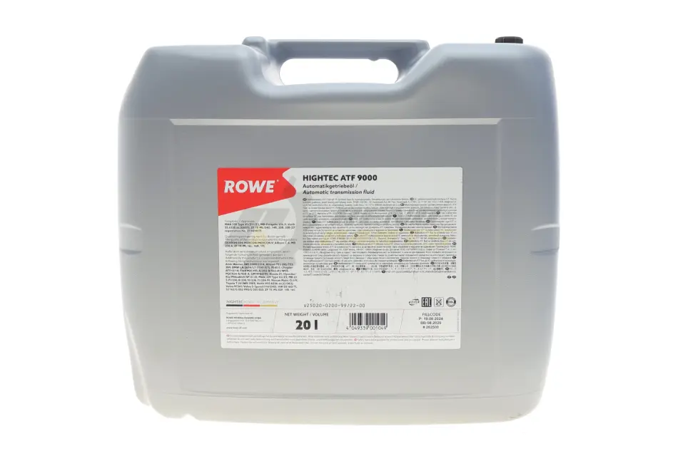 Олива трансмісійна HIGHTEC ATF 9000 (20 L) ROWE 25020-0200-99 (фото 1)
