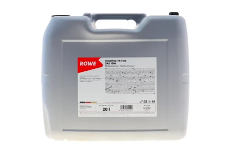 Олива трансмісійна TF-TO4 SAE 10W (20L) (API GL4/ZF TE-ML 03C) ROWE 25031-0200-99