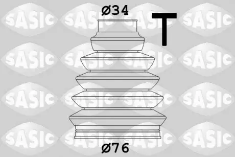 Пильник ШРУСу зовнішній 35x82x113 Renault Scenic, 03- SASIC 1904033 (фото 1)