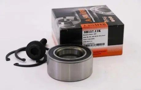 Подшипник ступицы передний + монтажный к-кт Audi 80 2,6/2,8 91-93, 100 08.84-11.90 VW Pasat 85-01 SHAFER SH157.11K
