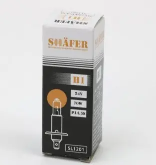 Автолампа H1 P14,5s 70 W прозора SHAFER SL1201