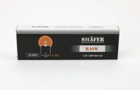 Автолампа R10W BA15s 10 W прозора SHAFER SL2003