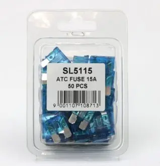 Запобіжник плоский прозорий 15A SHAFER SL5115