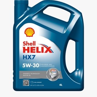 Масло двигателя 4L Helix HX7 5W30 (ACEA A3/B3, A3/B4 MB 229.3VW 502.00/505.00) SHELL 550040004