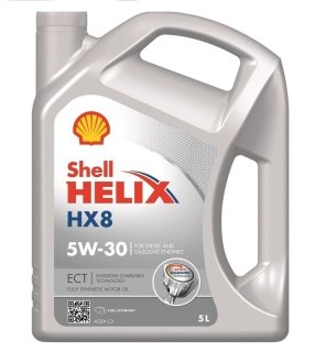 Олива двигуна 5L Helix HX8 ECT 5W30 (ACEA C3 VW 504.00/507.00 MB 229.31/229.51) SHELL 550048100