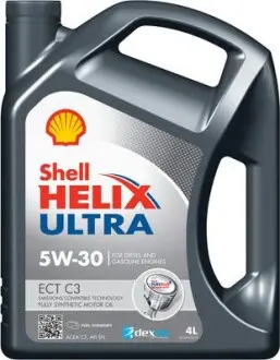 Масло двигателя 4L Helix Ultra ECT C3 5W30 (ACEA C3 MB 229.51/229.31 L-04 GM DII) SHELL 550050441