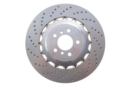 Диск гальмівний (задній) BMW M5 (F10)/M6 (F12) 10- (L) (396х24) (з покриттям) (з отвором) (вент) SHW Performance BRL48171