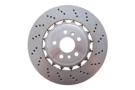 Диск тормозной (задний) BMW X3 (FG01/F97) 19-/X4 (G02/F98) 3.0 M (S58) 19-(370x24) (R) (с покрыт.) (вентил.) (с отверстиями) SHW Performance BRR43504
