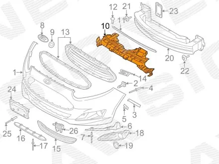 Накладка передней панели Signeda PFD30007CA