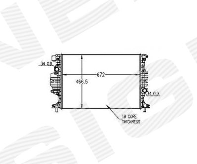 Радиатор Signeda RA13321