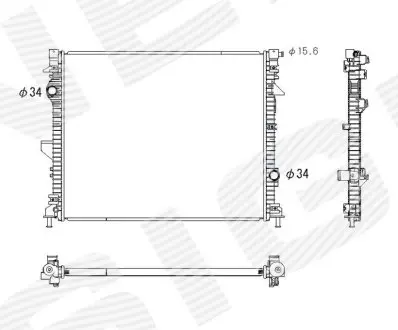 Радіатор Signeda RA13554Q