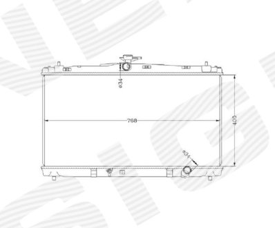 Радиатор Signeda RA37192A