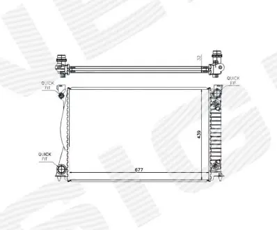 Радіатор Signeda RA60233AQ