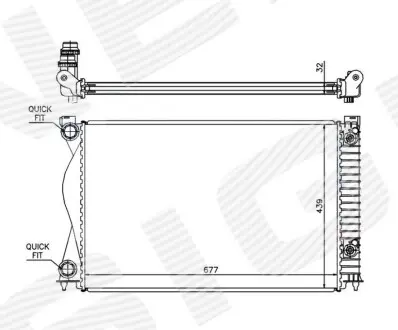 Радиатор Signeda RA60237Q
