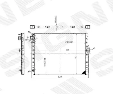 Радіатор Signeda RA60776Q