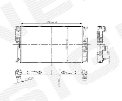 Радіатор Signeda RA60815Q