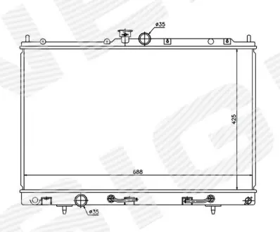 Радиатор Signeda RA62893Q