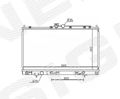 Радіатор Signeda RA62894Q