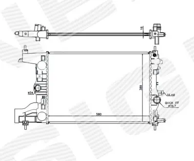 Радіатор Signeda RA630727