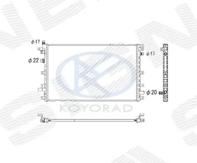 Радіатор Signeda RA630772K