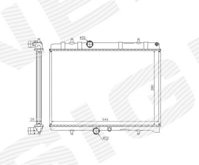 Радиатор Signeda RA63606Q