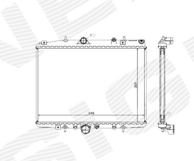 Радіатор Signeda RA63705Q