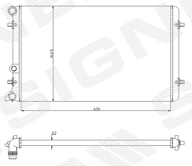 Радіатор Signeda RA65201A