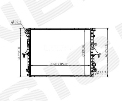 Радіатор Signeda RA65276Q