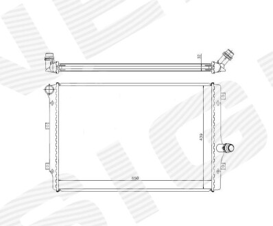 Радиатор Signeda RA65281Q