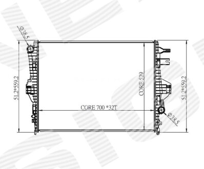 Радиатор Signeda RA65297