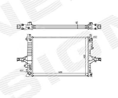 Радиатор Signeda RA65553Q