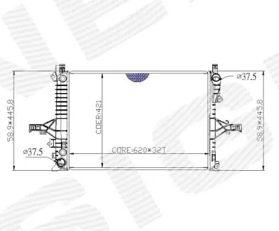 Радіатор Signeda RA65557Q (фото 1)