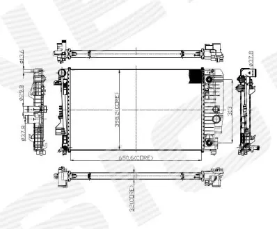 Радіатор Signeda RA67174
