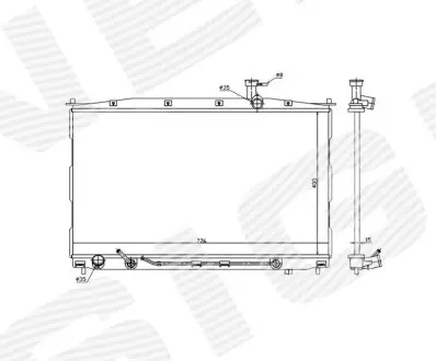 РАДИАТОР, HYUNDAI SANTAFE, 10 - 12 Signeda RA67506Q