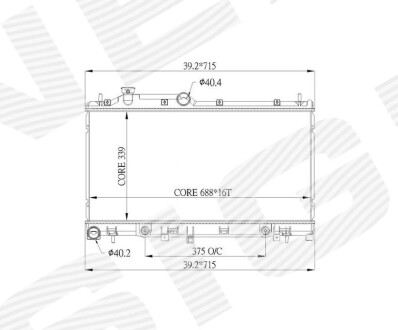 Радиатор Signeda RA67714Q