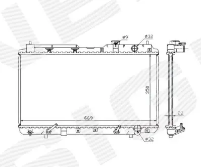 Радиатор Signeda RA681021Q