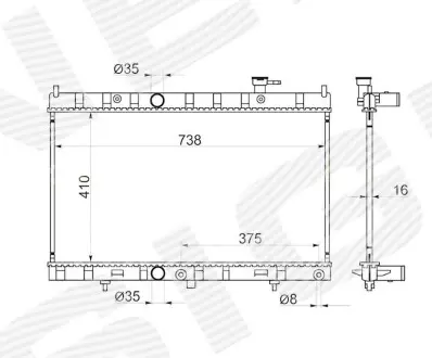 Радіатор Signeda RA68789Q