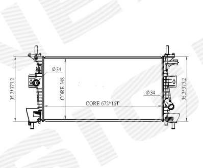 Радиатор Signeda RA69237Q