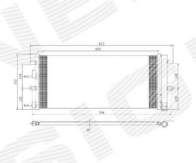 Радіатор кондиціонера Signeda RC4211