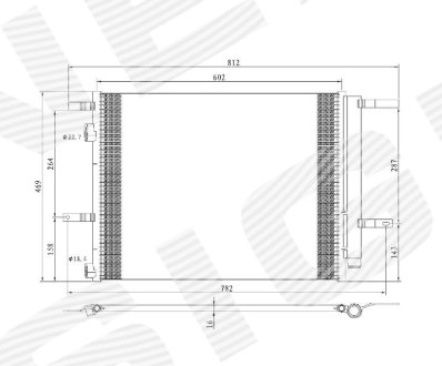 Радиатор кондиционера Signeda RC4214