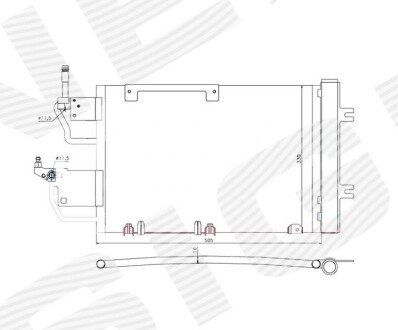 Радіатор кондиціонера Signeda RC940052